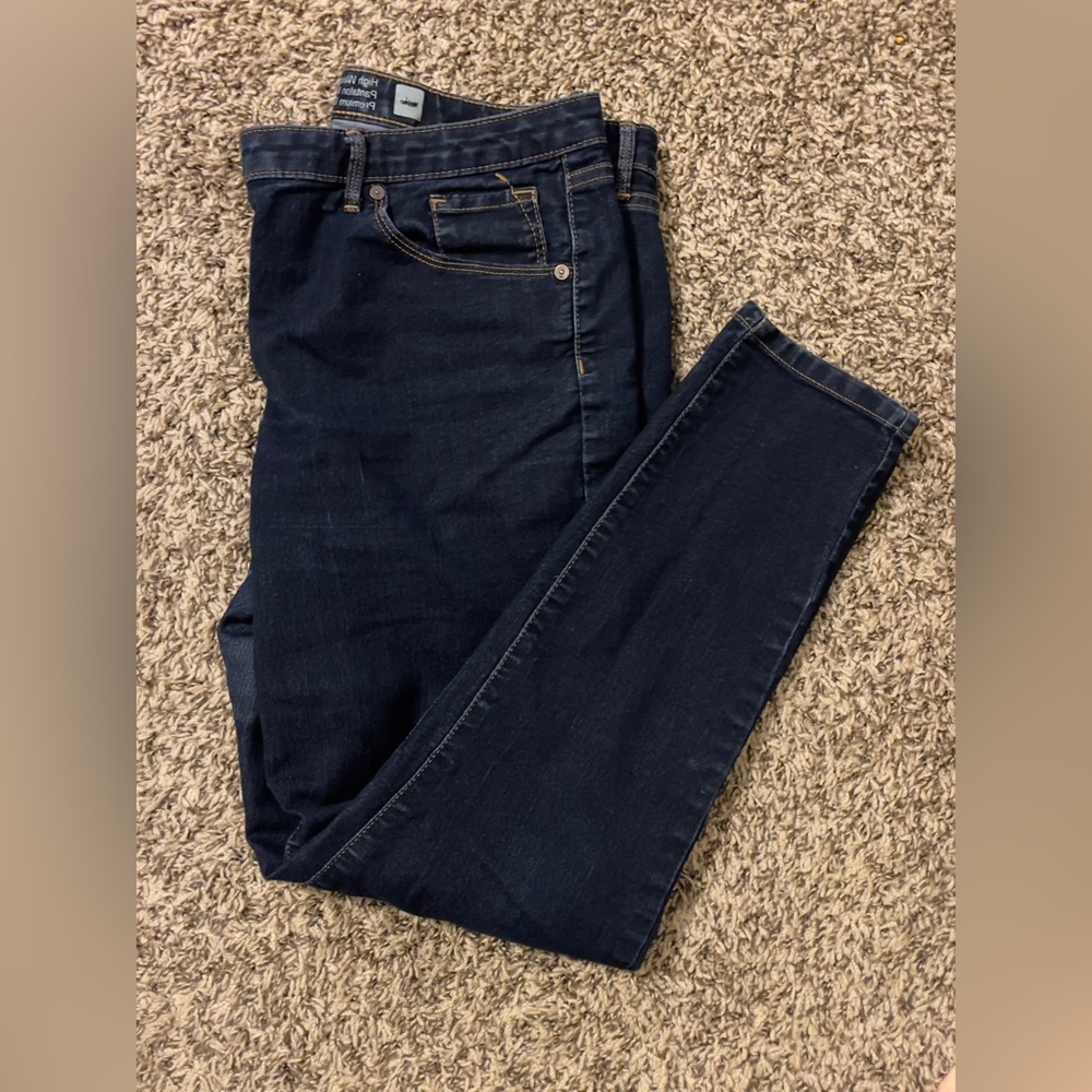 High waist skinny ankle jeans